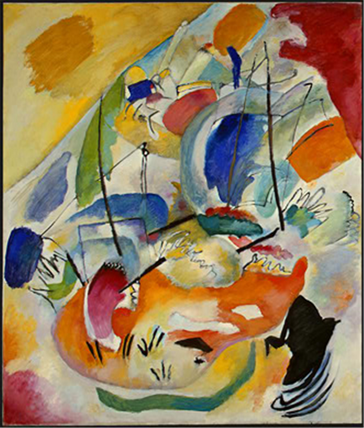 Improvisation 31 Sea Battle 1913 Wassily Kandinsky Oil Painting